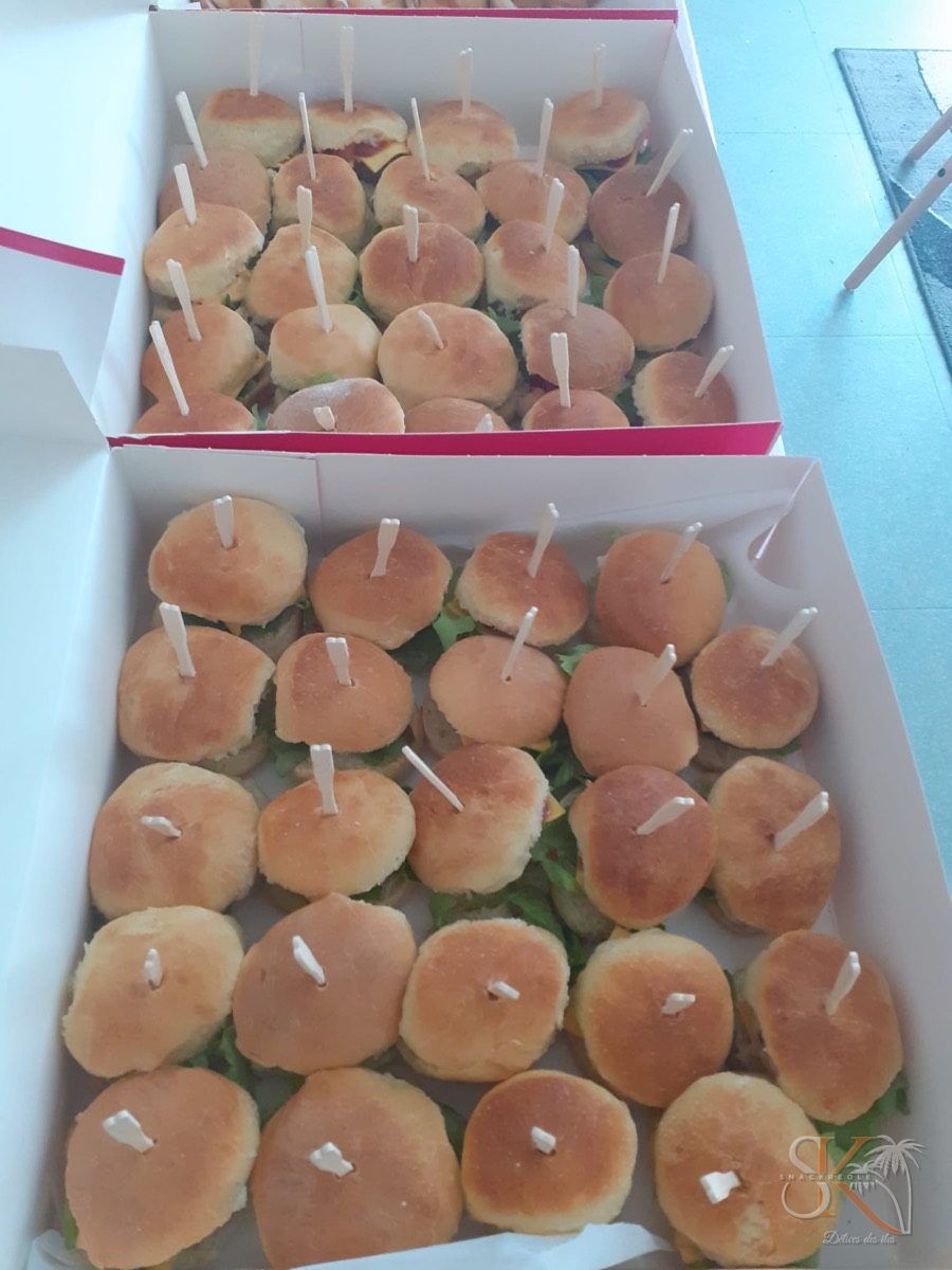 Buffet de minis bokits pour un événement